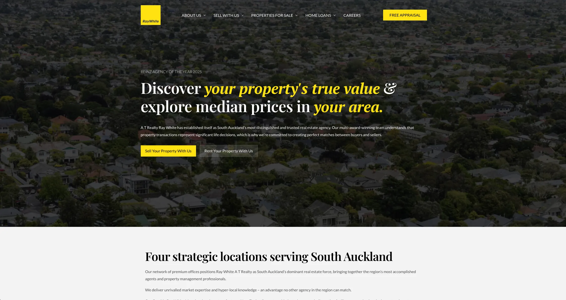 A T Realty Ray White: 155% more organic clicks