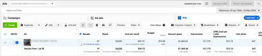 Solo real estate agent: seller leads at $39.72